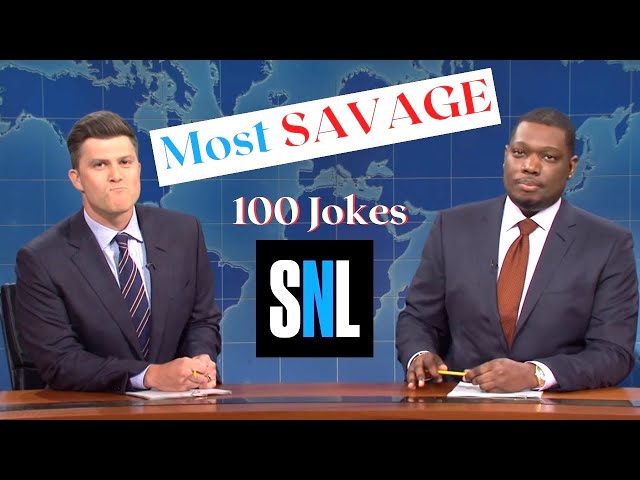 Colin Jost & Michael Che 's 100 Most Savage Jokes Ever  #snl #weekendupdate #viral
