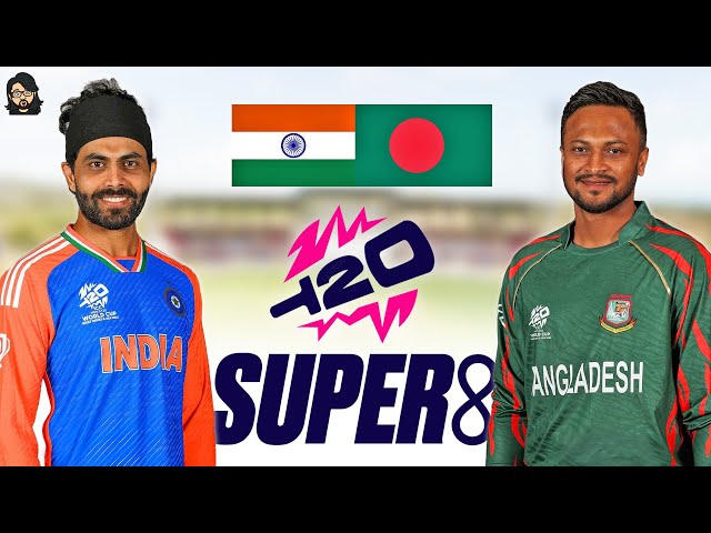 India 🇮🇳 vs Bangladesh 🇧🇩 • Super 8 ♾ • T20 World Cup 2024 • Cricket 24
