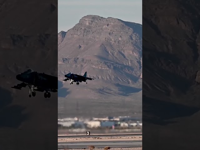AV-8B Harrier Vertical Landing Green Flag • Nellis AFB