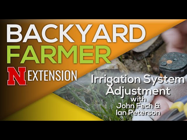 Irrigation System Adjustment