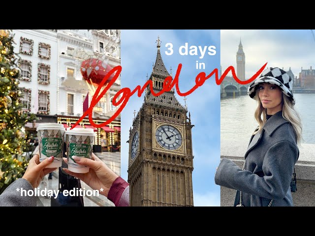 3 days LONDON, ENGLAND for the holidays! 🇬🇧🎄girls trip!