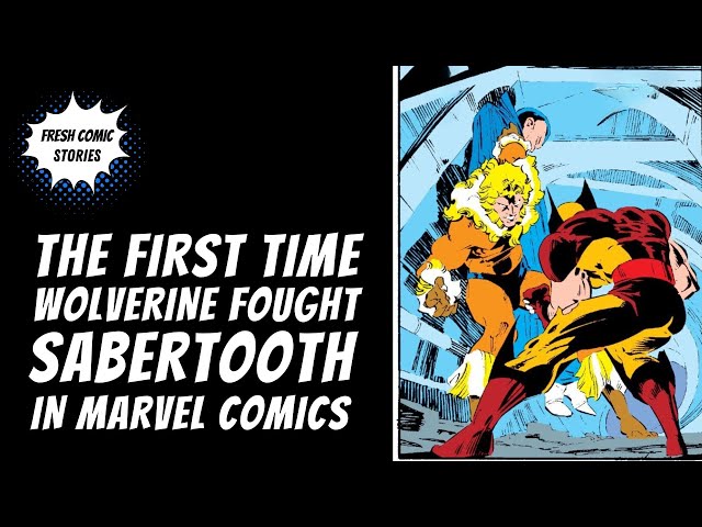The First Time Wolverine Fought Sabertooth in Marvel Comics |Mutant Massacre Part 3|