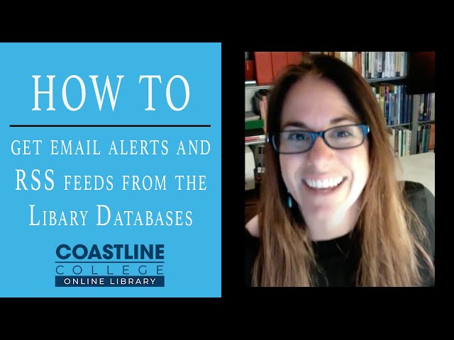 How to get Email alerts and RSS for Magazines in the Library Databases