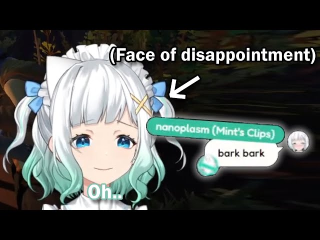 Mint gets disappointed at someone barking for her 【Maid Mint Fantome】