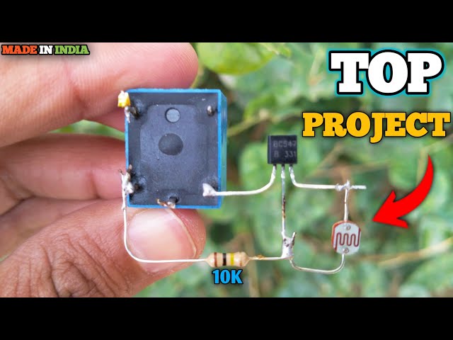 How to make street light | 12 volt relay project | BC547 Project | LDR Project | Electronic Project