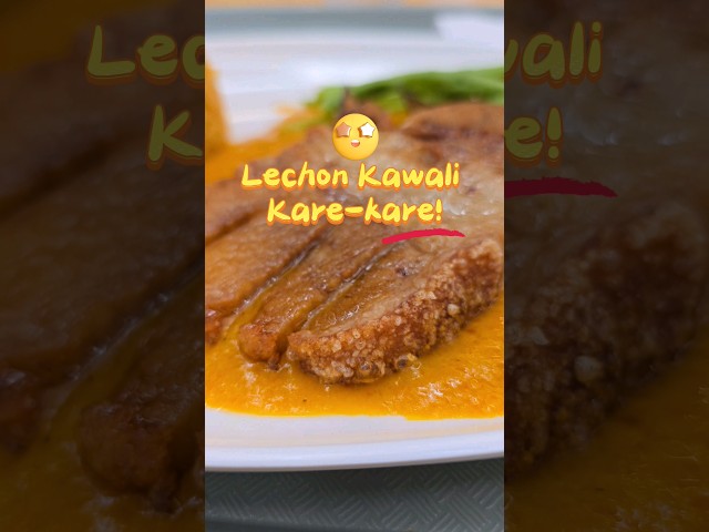 Pinoy Cravings: Kare-kare with Crispy Lechon Kawali #pinoyfood #filipinofood