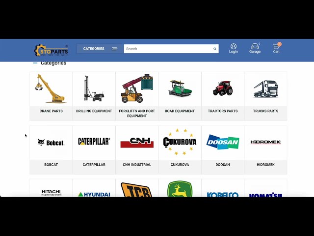 How to use the STOparts.com heavy machinery spare parts website I A short tour of the site