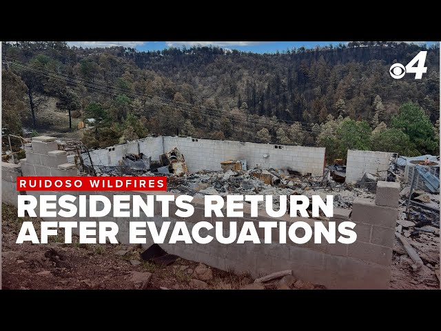 Ruidoso residents return home to face the devastation left by wildfires
