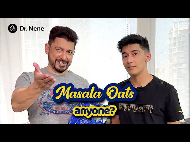 Masala Oats,10 minutes to the ultimate comfort food! | Dr. Nene feat. Madhuri Dixit Nene & Arin Nene