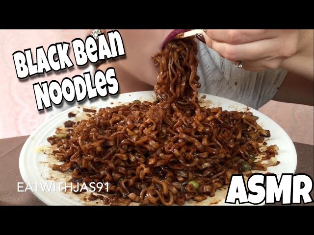 ASMR black bean instant noodles or Jajangmyeon (Whispering) | Eating Show