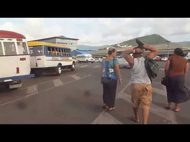Apia, Samoa bus terminal
