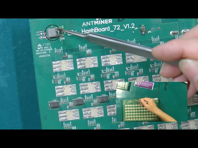 Easily damaged parts of Antminer L3+ hash board introduction | не работает asic l3+