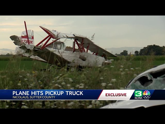 Woman hit by plane in Sutter County can't believe she wasn't hurt