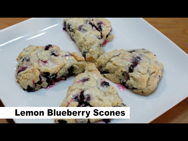 How to make Lemon and Blueberry Scones | Easy Homemade Scones Recipe Short Version