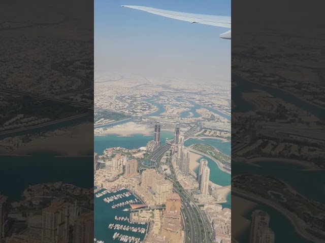 Beautiful Qatar 🇶🇦 view from air ✈️ #shorts #youtubeshorts