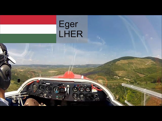 Visiting Eger and our sightseeing flights - Scheibe Falke SF 25 C