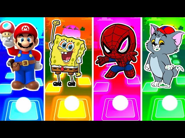 Super mario 🆚 Spongebob Squarepants 🆚 Spider man 🆚 Tom and Jerry ♦ Who is best?