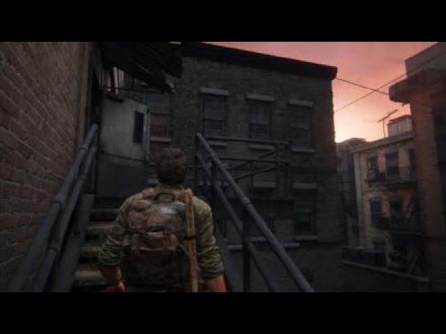Joel looks back when going down steps - The Last of Us Part 1 Remake Attention to Detail