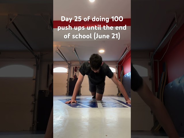 Day 25 of doing 100 push ups #pushups #pushupchallenge