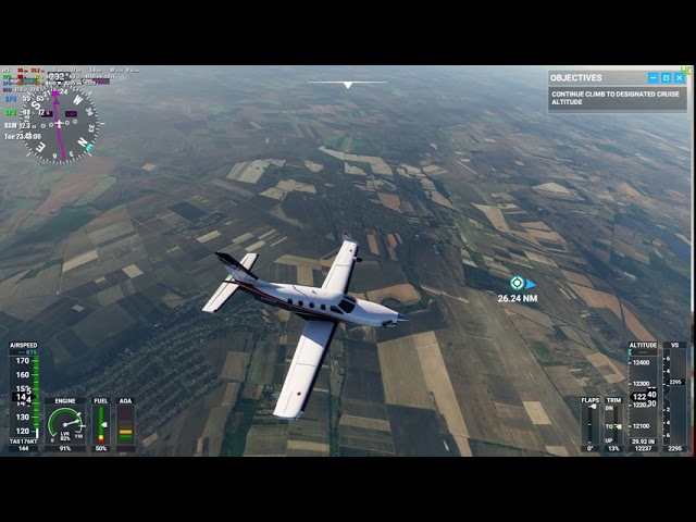 Flying from Recsk Airport to Budapest, Magyarország (Ferihegy, Hungary) Microsoft Flight Sim 2020