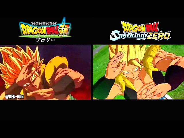 DRAGON BALL: Sparking Zero! VS. Dragon Ball Super: BROLY Comparison | Gogeta Moveset