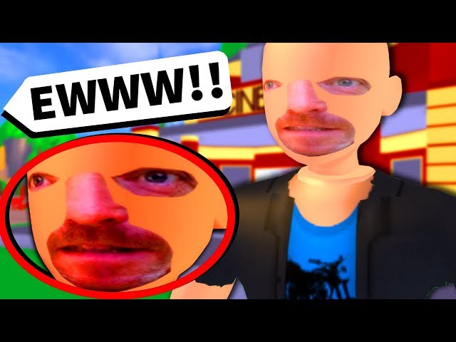 Using Roblox ADMIN to GIVE WEIRD FACES... (they broke up...)