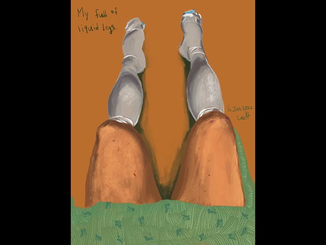 [iPad drawing] My full of liquid legs #procreate #iPaddrawing #hwanlee
