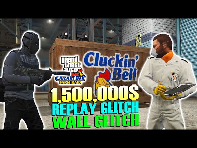 Grinding *1,500,000$* Replay Glitch, Wall Glitch Cluckin' Bell Heist GTA Online SOLO Money Guide