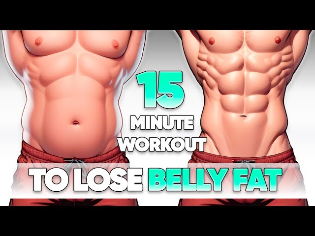 15 Minute Workout to Lose Belly Fat Fast ➜ At Home ➜ No Equipment