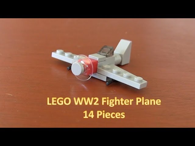 How To Build A Mini LEGO World War 2 Fighter Plane 14 Pieces