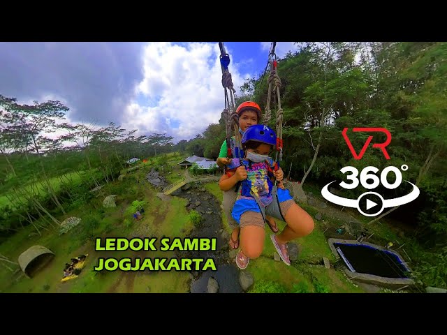 Flying Fox Virtual 360 Derajat di Ledok Sambi Yogyakata -VR360