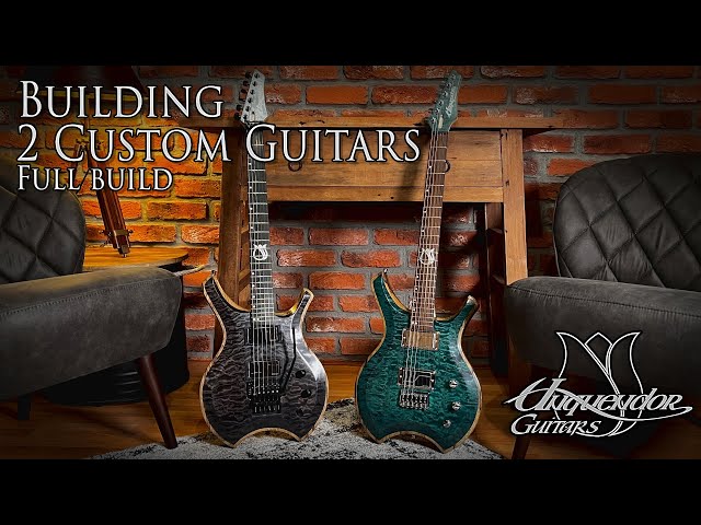 Building 2 Custom Guitars - Full Guitar build video