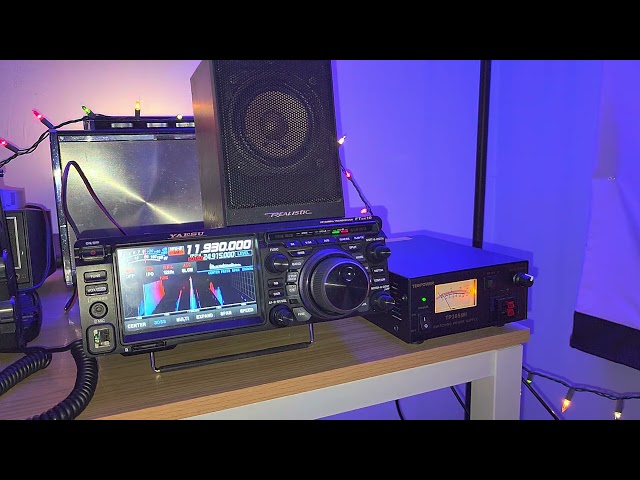 New Setup Yaesu FTdx10 in my office with the other radios easy access to live shows