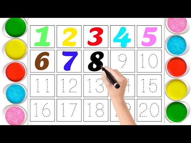 123 Counting | 1-10 Count Numbers | 1234 Numbers Song | 123 Kids | learn colors| Kids Learning Point