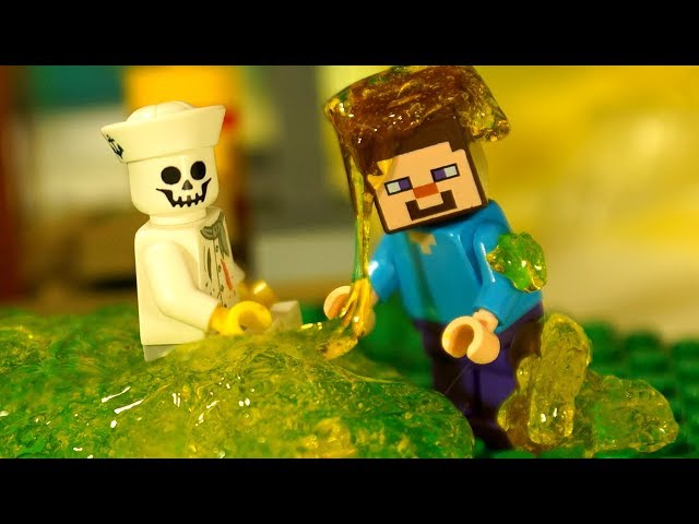 LEGO Minecraft vs DIY Experiment - Stop Motion Animation