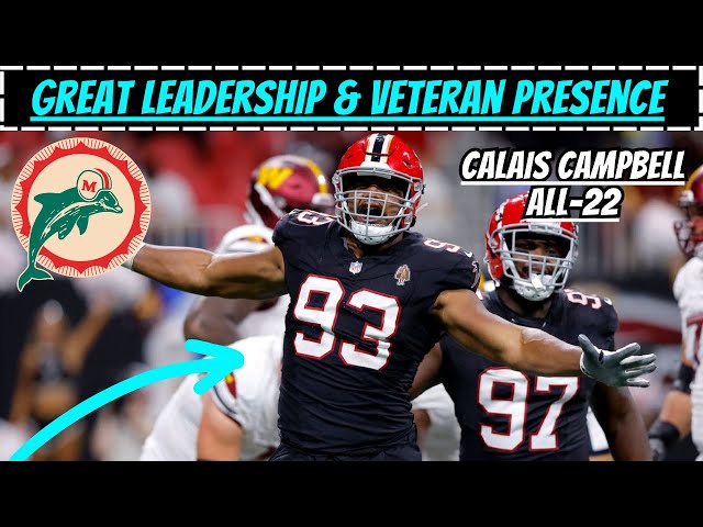 Film Breakdown: Calais Campbell is the PERFECT Stopgap Player for the Miami Dolphins