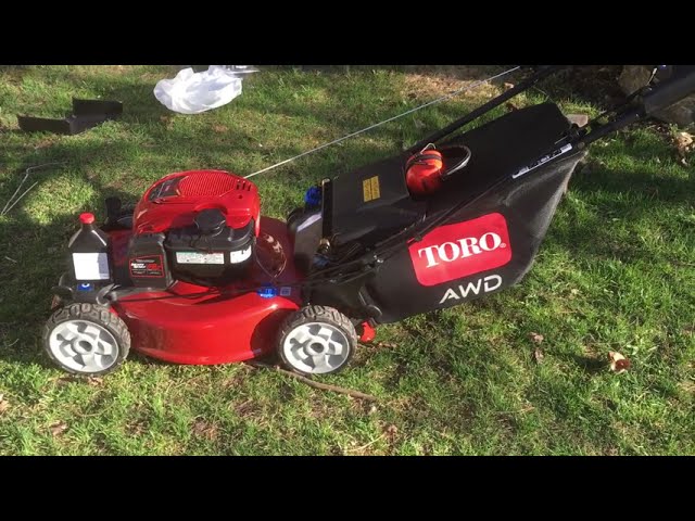 Just got the  new toro all wheel drive mower mower  I got it at a local toro dealer