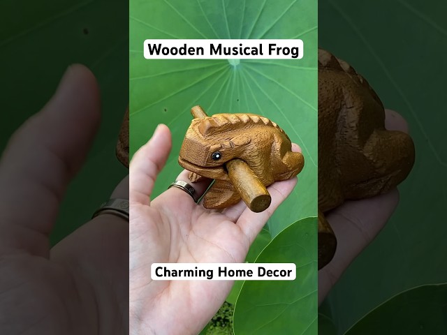 Wooden Musical Frog - Charming Home Decor