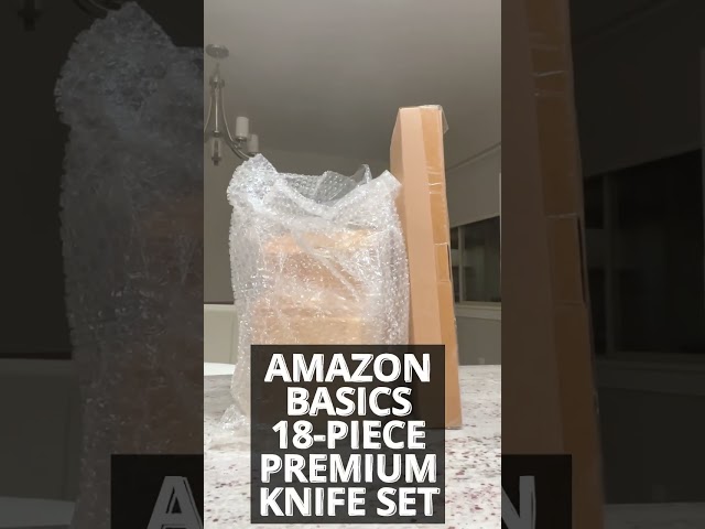 Amazon Basics 18-Piece Knife Set - Quick Unbox/Demo