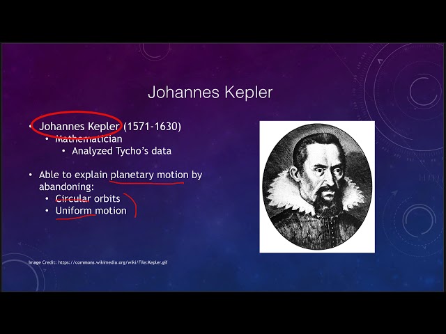 Lesson 3 -  Lecture 1 - Understanding Orbits - Tycho & Kepler - OpenStax