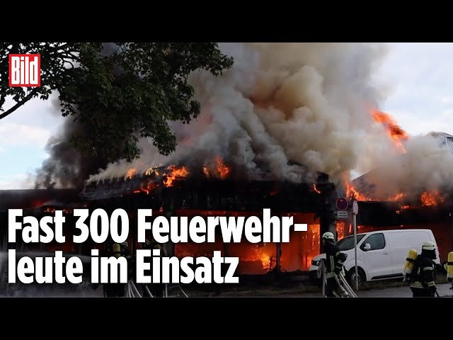KEMPTEN: Großbrand im Autohaus