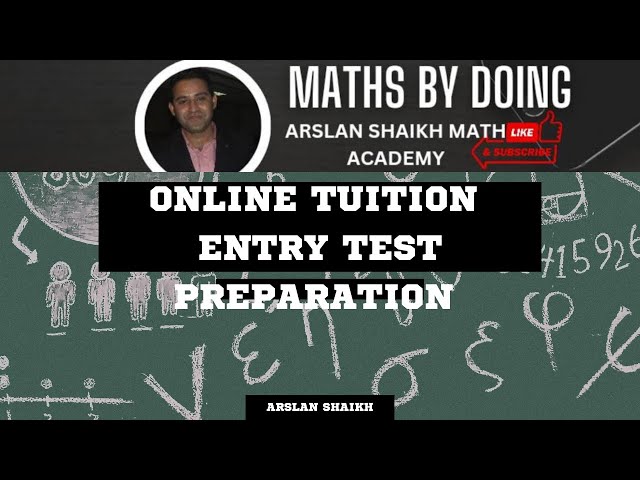 Ace Your Entry Test with Online Tuition: Mastering Percentages"