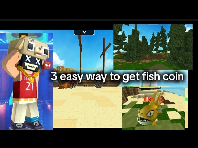 top 3 easy way to get fish coin #skyblock #bmgo