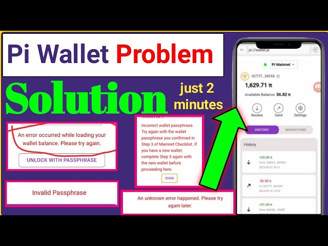Pi Wallet Problem Solution|| Pi wallet Invalid Passphrase|| Pi wallet loading Issues|| Pi Network