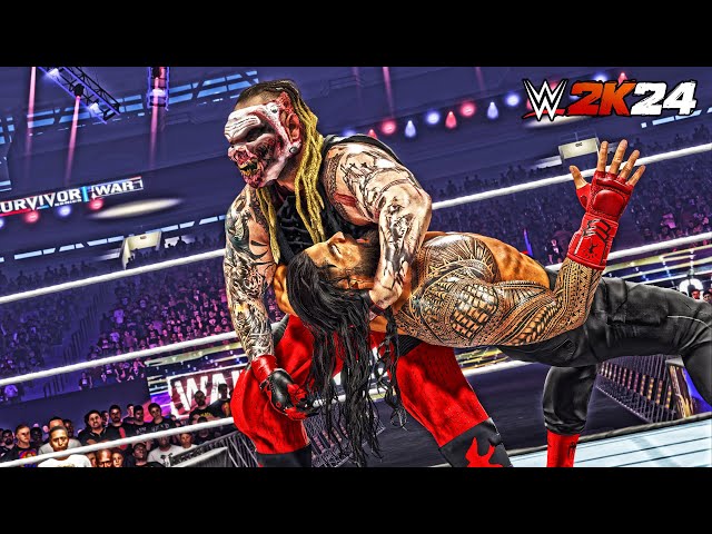 WWE 2K24 - Roman Reigns vs. The FIend - Universal Championship - [4K60] |