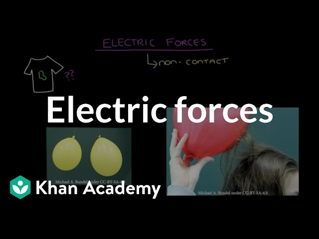 Electric forces | Forces at a distance | Middle school physics | Khan Academy