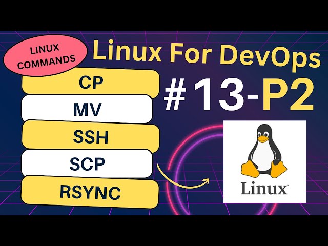Linux For DevOps Video 13 Part 2  |  rsync command in Linux | scp command in Linux | devopswithashok