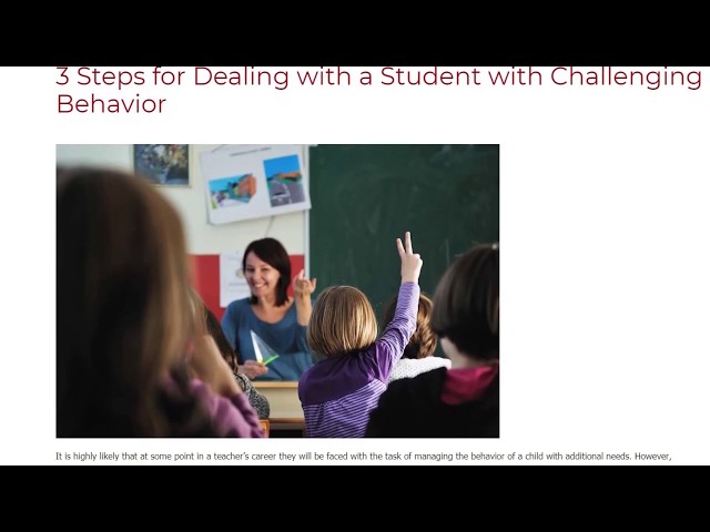 3 Steps for Dealing with a Student with Challenging Behavior | ITTT TEFL BLOG