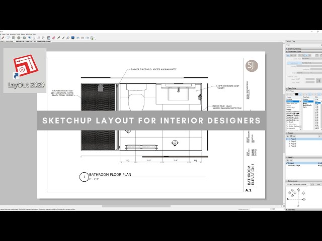 Sketchup Layout For Interior Designers | The Basics