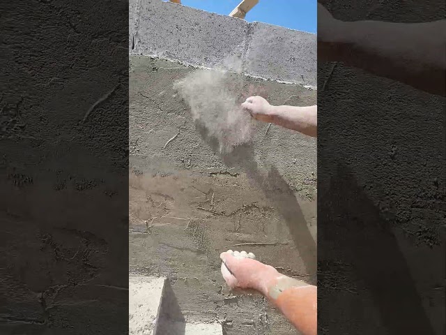 usamos esta técnica para secar rápido el cemento